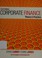 Go to record Corporate Finance : Theory & Practice
